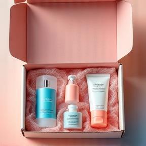 Subscription box curated with Korean cosmetics